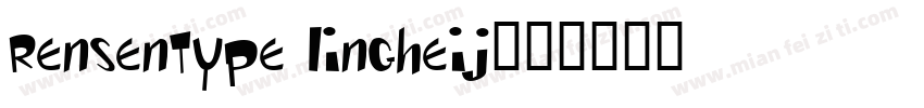 rensentype lingheij字体转换